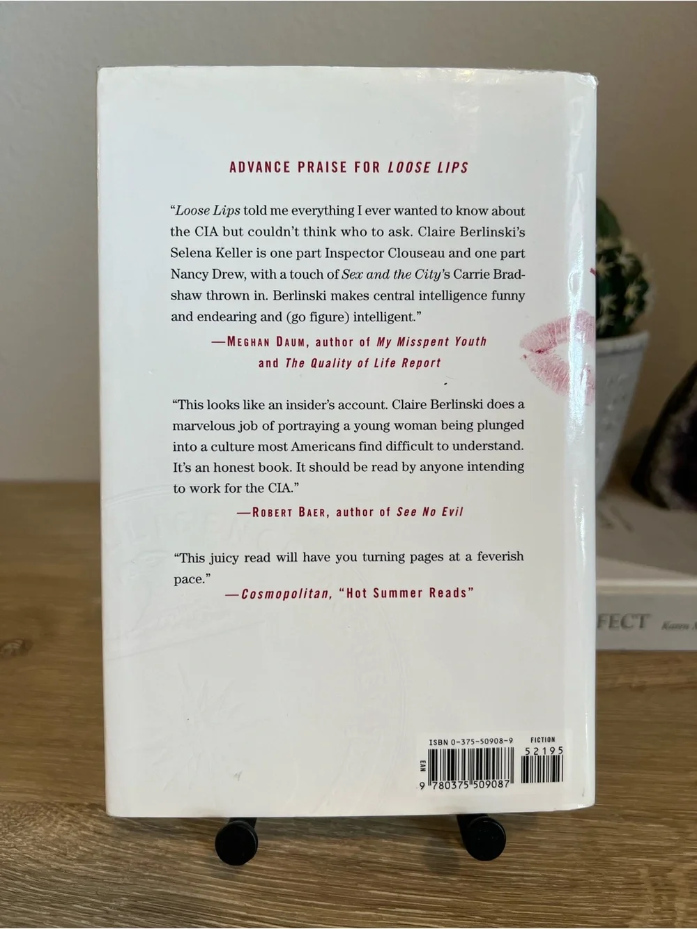 Loose Lips Claire Berlinski Hardcover 2003 First Edition CIA Fiction Novel
